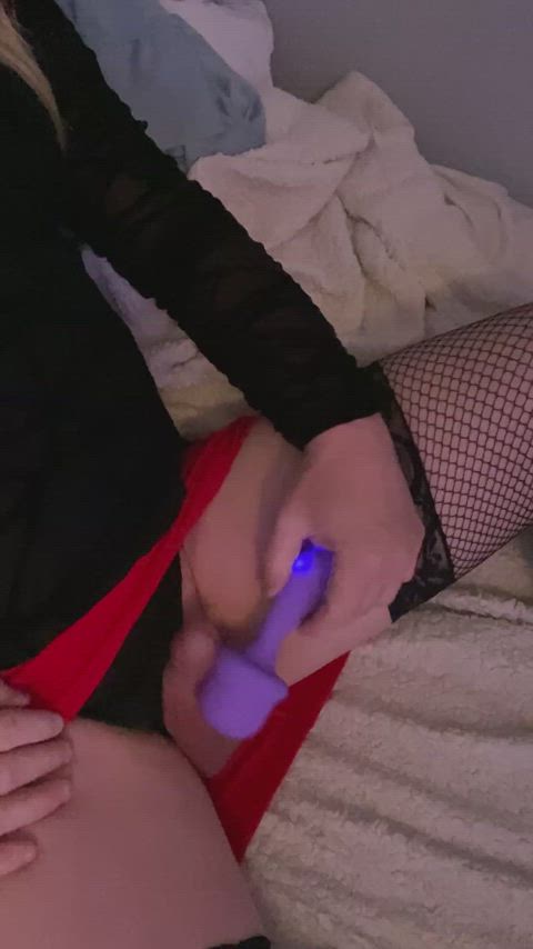 crossdressing magic wand small dick gif