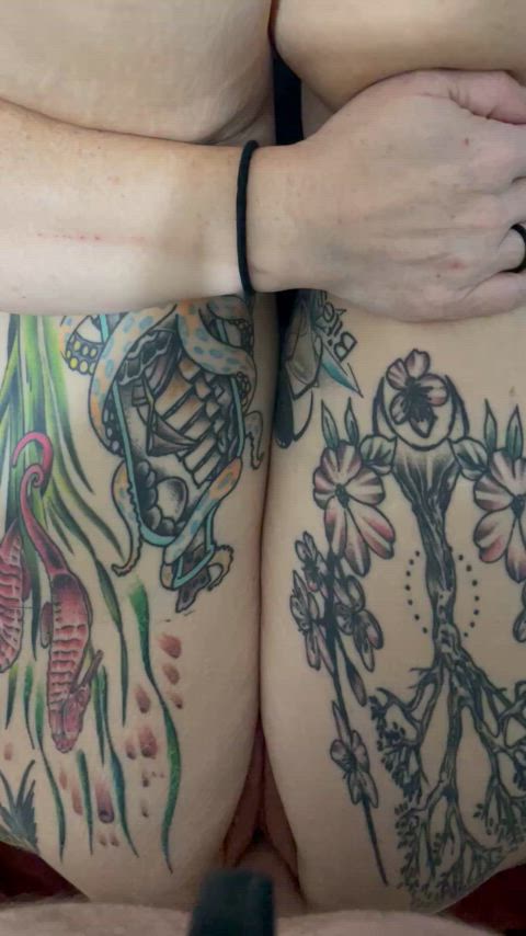 amateur ass creampie cum milf nsfw pussy tattoo gif