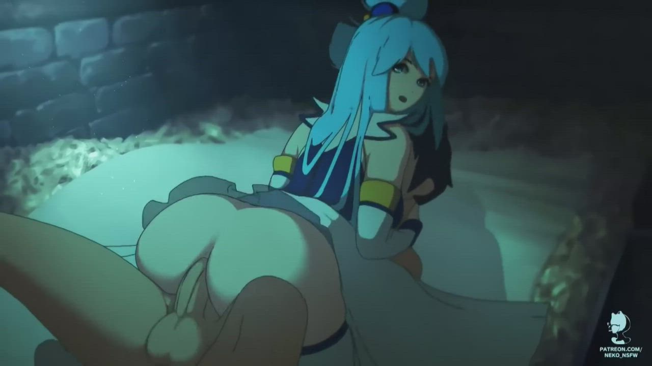 Aqua riding Kazuma (nekololisama)