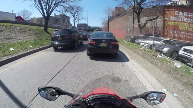 Filtering on my Bike