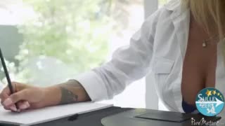 When the Blonde Teacher Can't Hold The Cock!