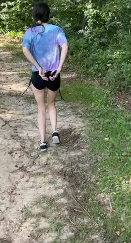Ass Flashing Outdoors