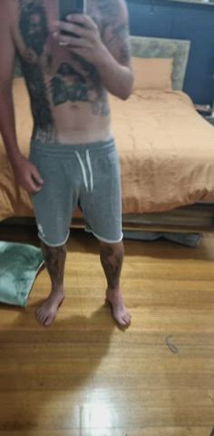 cock tattoo tease tattedphysique gif