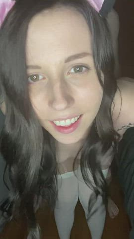 I hope you pet my kitty ears while you cum