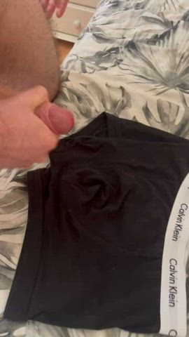 Cumming into my room mates boxers 💦🥵🍆