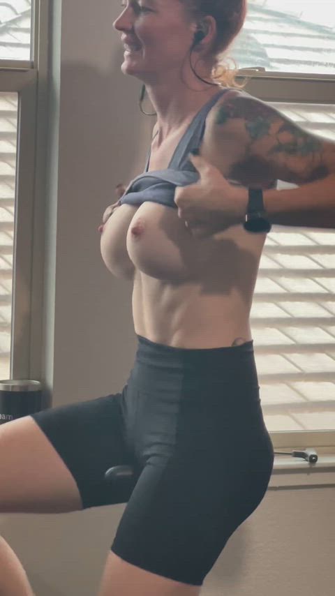 I’d love to jump right from the bike to you. I’m already sweaty and hopefully
