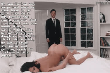 My wife offered herself to our son-in-law and he gladly fucked her all night long!