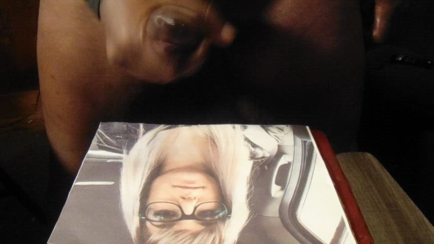 amateur bbc babecock blonde cumshot fetish homemade interracial tribute gif