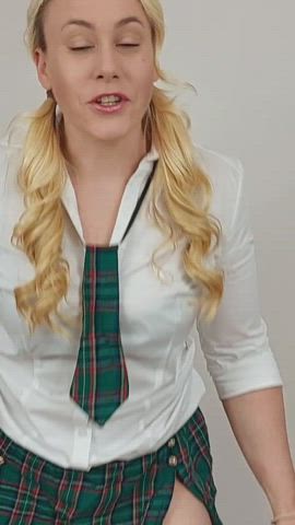 humiliation schoolgirl student wedgie gif