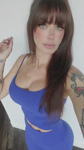 amateur big tits bikini boobs brunette onlyfans tiktok tits gif