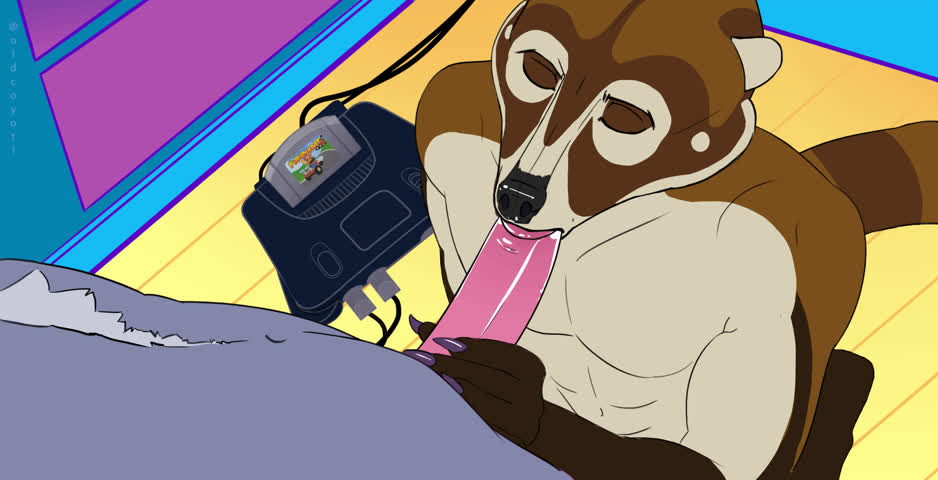 animation big dick blowjob cock deepthroat furry gay gif
