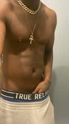see this big bulge in my pants you like come swallow it for proof