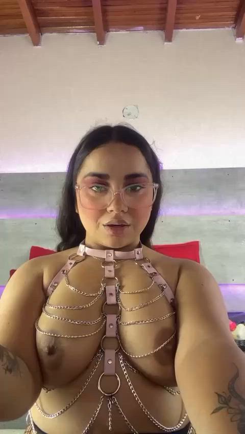amateur big tits brunette homemade nsfw onlyfans solo tiktok gif