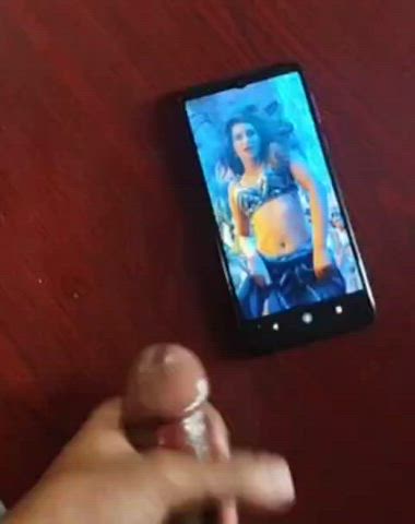 Cum tribute for the goddess