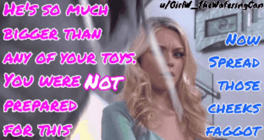 big dick facial expression reaction sissy trans sissycaption gif
