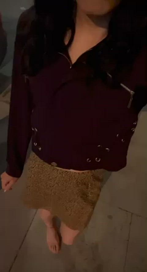 dress latina outdoor pretty public sexy trans trans woman gif