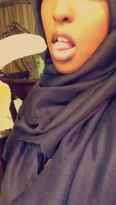 Deepthroat Muslim Tease gif