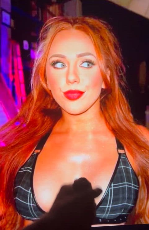 bimbo celebrity cum cumshot mixed wrestling slut tits tribute wrestling cumslut gif