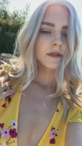 beach bikini blonde eva elfie kiss kissing pornhub pornstar stripchat gif