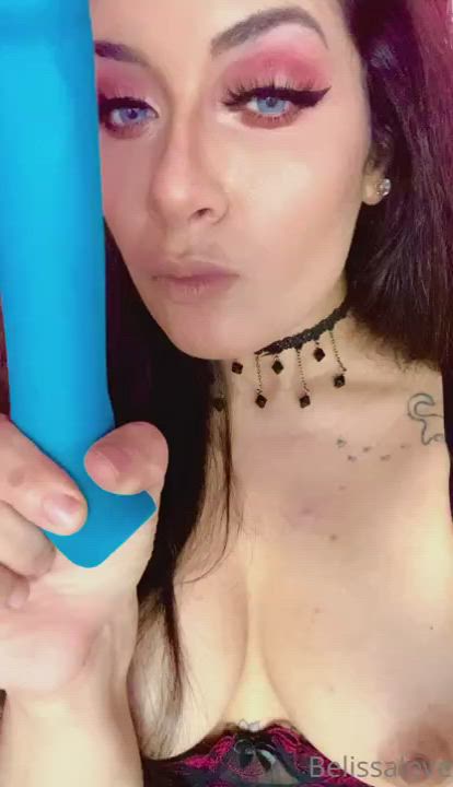 Dildo Licking Sucking gif