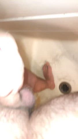 Love jerking and busting thick loads in my friends moms bathroom