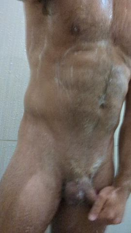 jerk off shower soapy gif