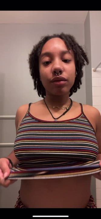 Babe Nipple Piercing TikTok Tits gif