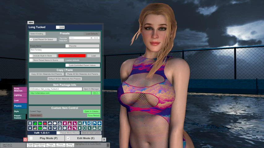 3d blonde vr gif