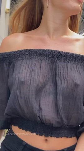 natural tits tease tits gif