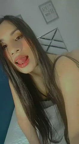 Ass Latina Petite Spit Tongue Fetish gif