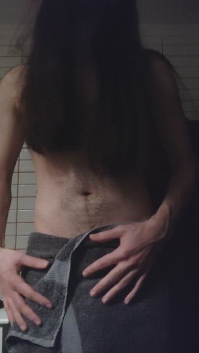 Bath Bathroom Big Dick Cock Pale Penis Towel gif