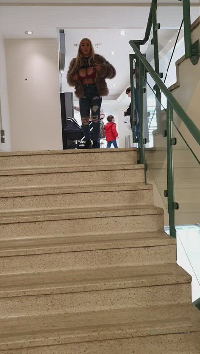 Big Tits OnlyFans Public gif