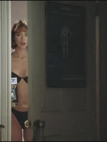 lauren cohan underboob underwear gif