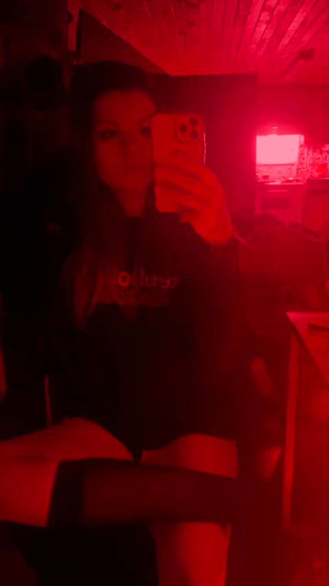 alt alternative goth knee high socks legs long legs sexy thighs thick-booty gif
