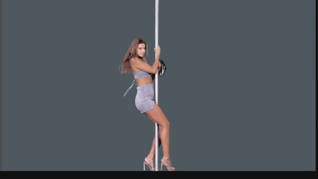 Melena Maria Rya Skirt Striptease gif