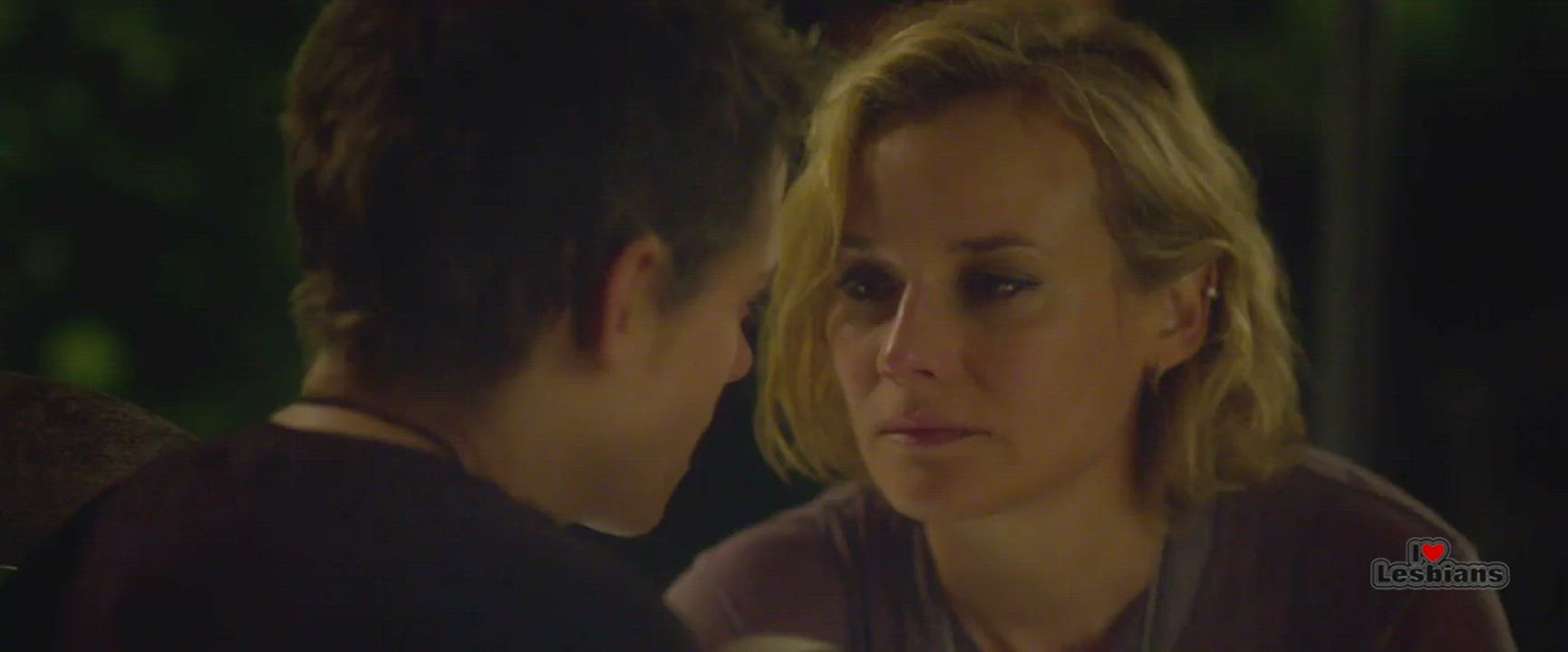 Diane Kruger Kristen Stewart Lesbian gif