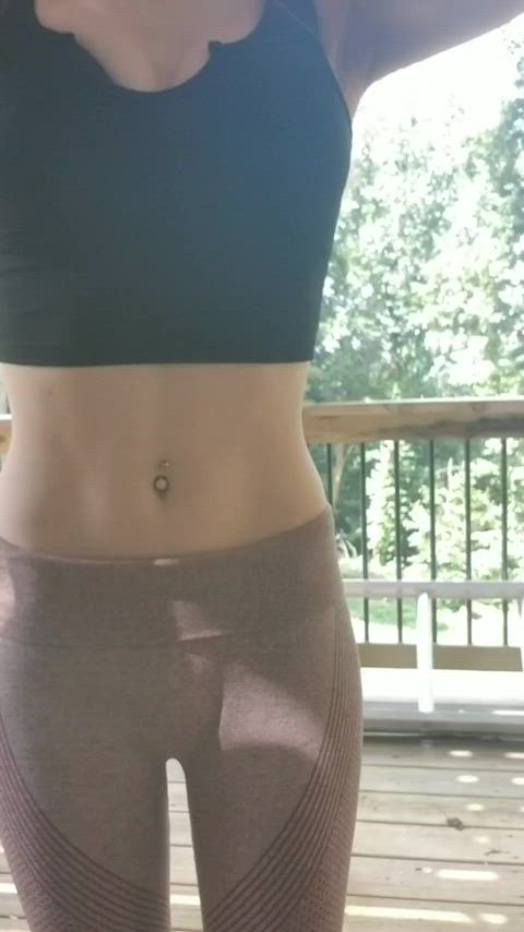 ass outdoor panties pants public thong underwear yoga yoga pants r/caughtpublic gif