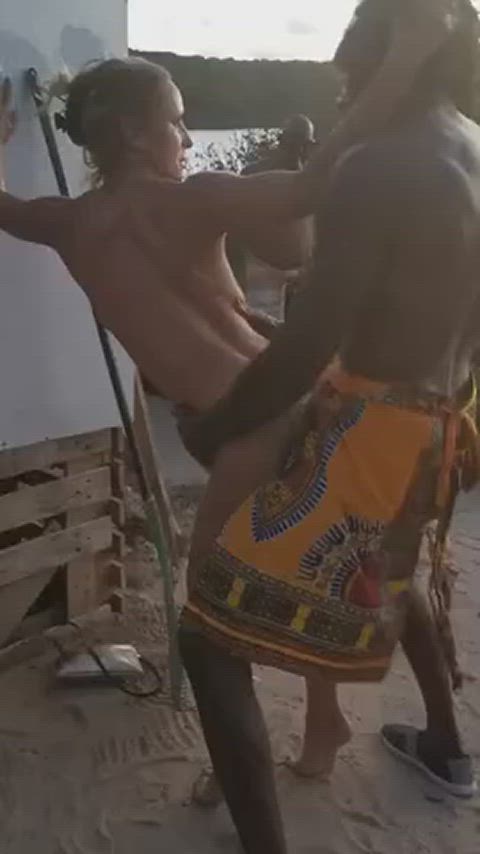 **African MILF's Naughty Outdoor Adventure Exposed!** Oh la la! You have to