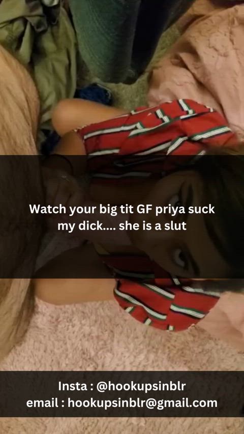 big tits blowjob caption cheat cheating chudai cuckold desi girlfriend indian gif