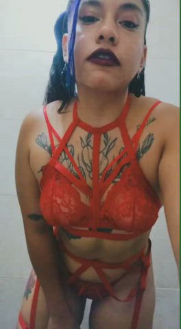 amateur big ass booty latina lingerie natural tits onlyfans red fox sex teen gif