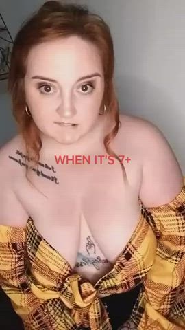 bbw busty cleavage funny porn scottish tiktok gif