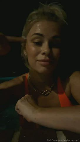 big ass big tits bikini celebrity paige vanzant pool pussy twerking gif