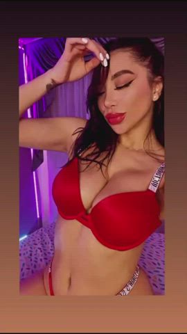 glamour lingerie lips gif