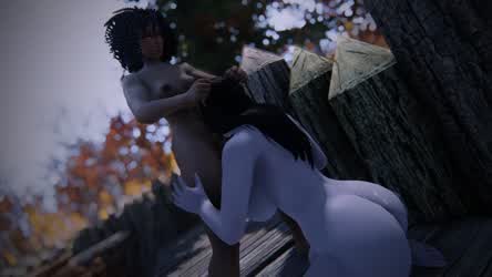 Elf Face Fuck Forced Futanari gif
