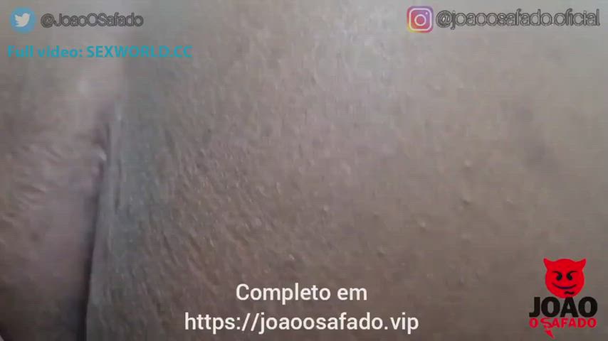 Bareback Big Dick Brunette Ebony Hardcore Interracial gif