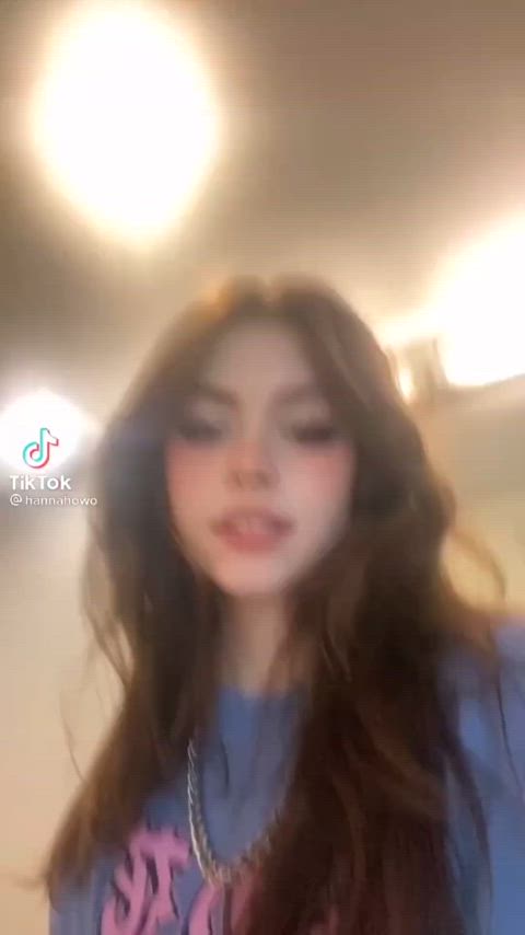 cute egirl goonette gooning natural tits non-nude nude petite tits r/gooned gif