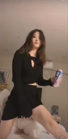asian cute flashing pubic hair gif