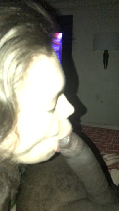 Blowjob Deepthroat Interracial gif