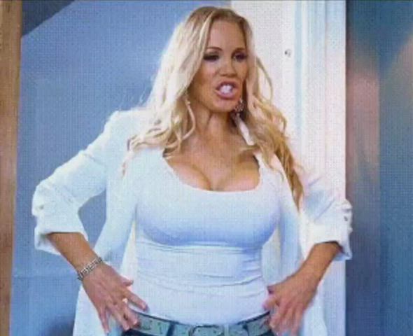 Bathroom MILF Threesome gif