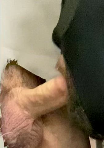 Deepthroat Gay Glory Hole Homemade Mask Oral Sucking gif